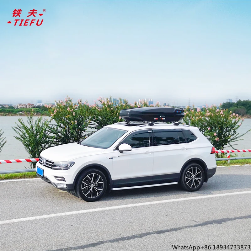 High Quality Large Capacity ABS Material Double Side Open Car Roof Box For Travel