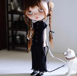 Blythe-monos negros piezas, 1/6, 30cm, aptos para azone,Pullip,Ob22/24/26, Licca, 1 unidad