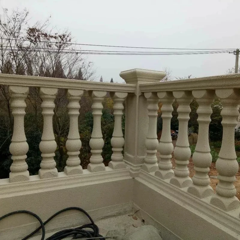 40Cm High European Style Villa Roman Column Mold Guardrail Balcony Decoration Diy Concrete Building Plastic Bottle Gourd Column