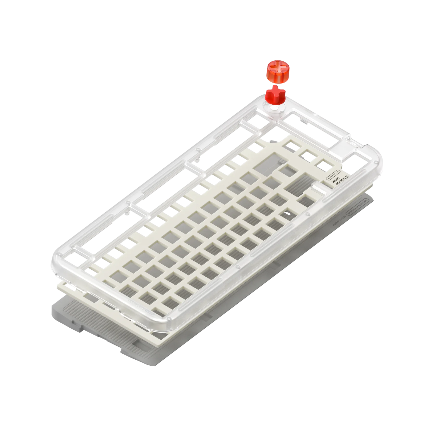 Custom Top Housing for NuPhy Kick75, High-Low Profile Swap Cover, Dual-Use Top Case for Tall & Low Switches,Conversion Accessory