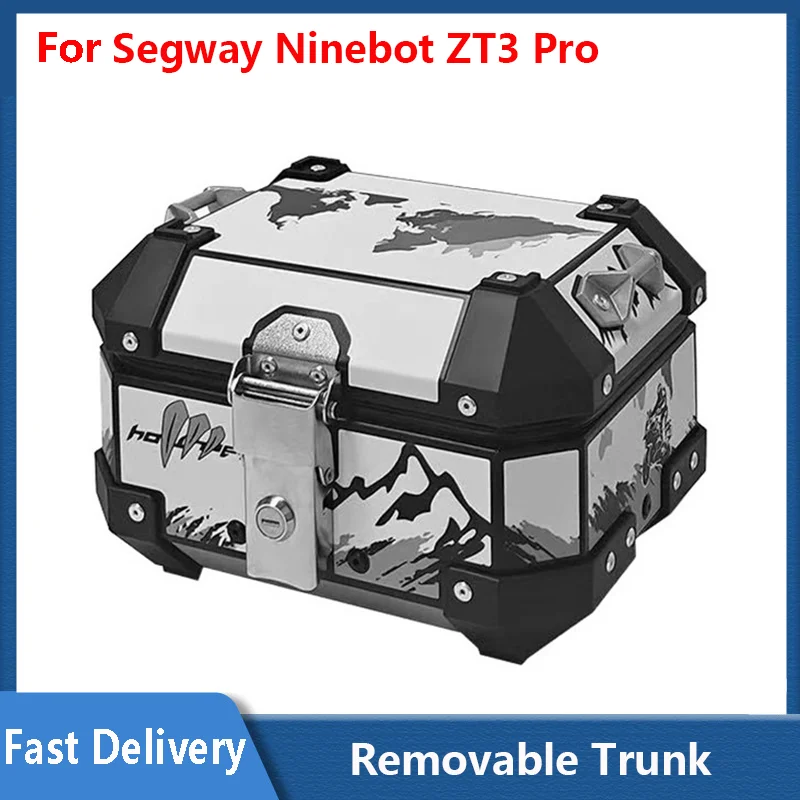 

Съемный багажник для электросамоката Ninebot Segway ZT3 Pro, вместительный ящик для хранения объемом 8 л, подходит для самокатов.