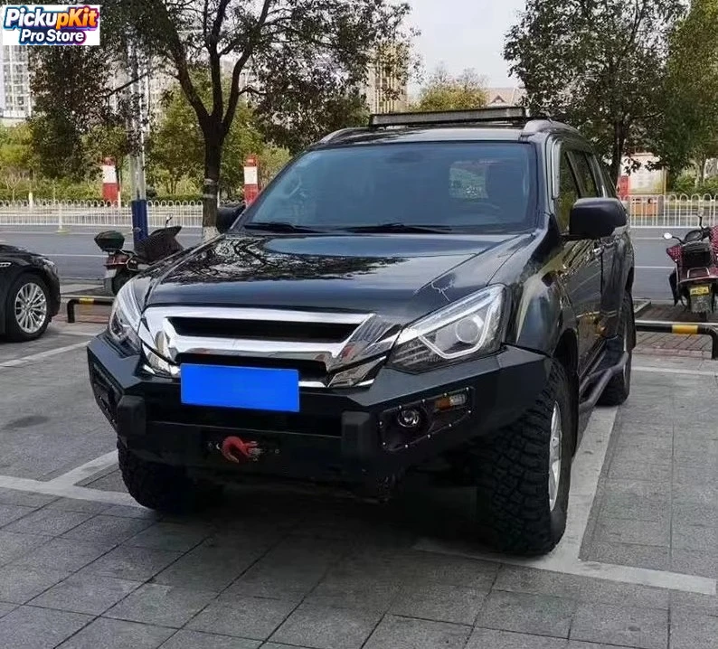 

Heavy-Duty 4WD Steel Front Bumper Bull Bar for MU-X 17 - 20 Plateau