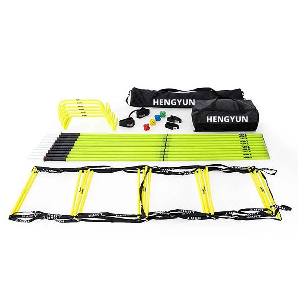 2024 Super Reaction Ball Set Lateral Step Trainer Agility Belt Tubular Agility Ladder Hurdles Spring Base Agility Pole Kit