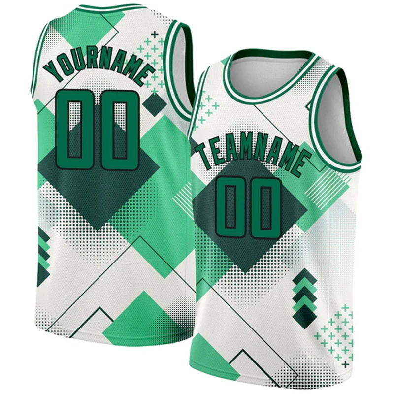 

New Customized Gradient Basketball Jersey Shirt Fashion Color Graffiti 3D Printed Breathable Tank Tops Men's Summer Sport Vest