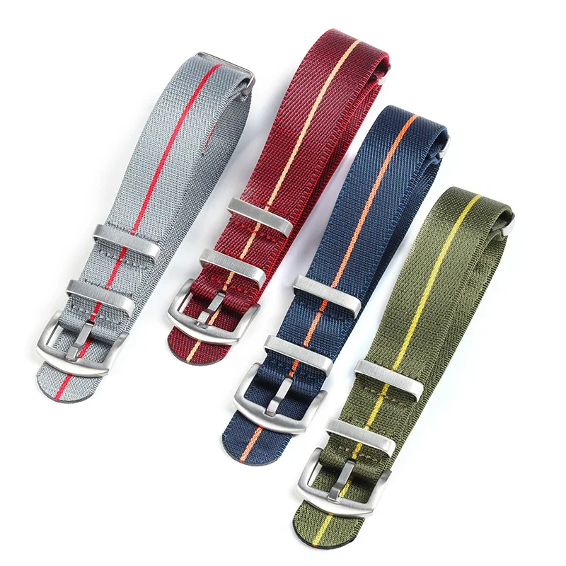18mm 20mm 22mm Nylon Watch Strap for Seiko for Tudor Universal Bracelet for Huawei GT3/4/5 Men Women Braided Wristband Pin Clasp