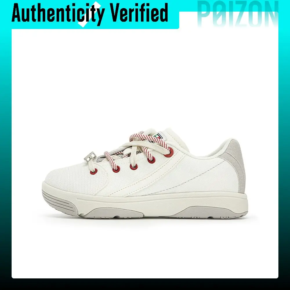 FILA PURE Skate Shoes Women's Low-top Cream White/Flax Brown F12W633203FCP