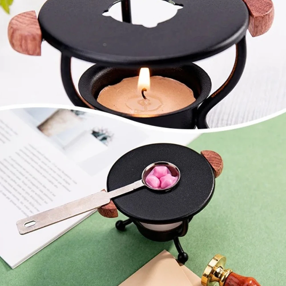 

Iron Melting Wax Warmer Durable Crafts Wax Seal Stamp Iron Melting Furnace Supplies Tripod Furnace Seal Stamp Tool