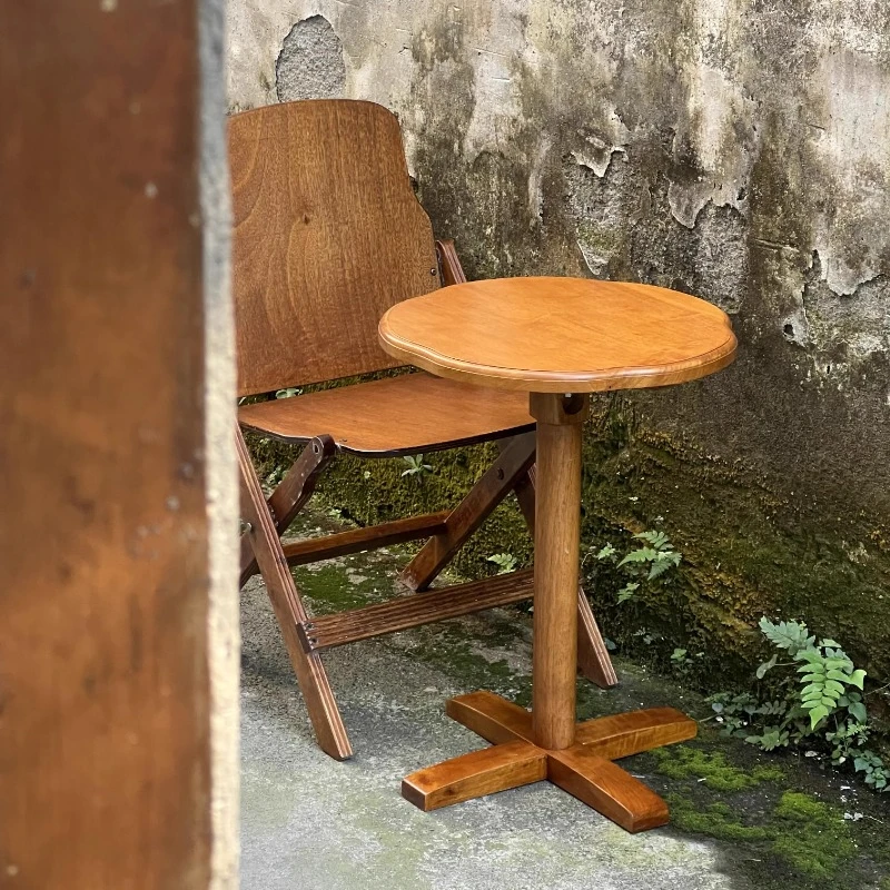 

Retro solid wood begonia flower opening corner a few sides a few phones a few bedside coffee B & B balcony table