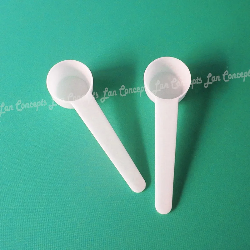 

5 gram Food Grade PP Spoon 10ML Plastic Measuring Scoop 5g Measure Spoons Kitchen Tools - white 200pcs/lot free shipping