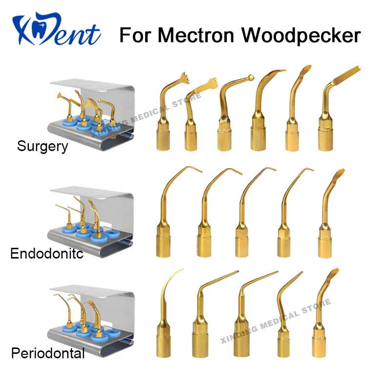 Dental Piezo Surgery Tips Bone Cutting Endodontic Sinus Lifting Implant Perio Scaling Tip for Mectron Woodpecker Dentistry Tools
