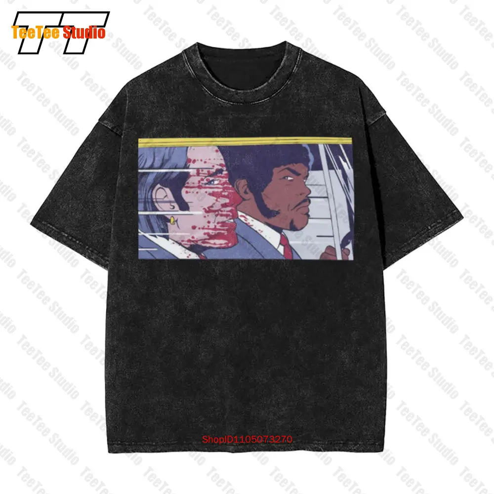 

Pulp Fiction Pop Travolta Samueljackson Vintage Oversized T-Shirt EDNH