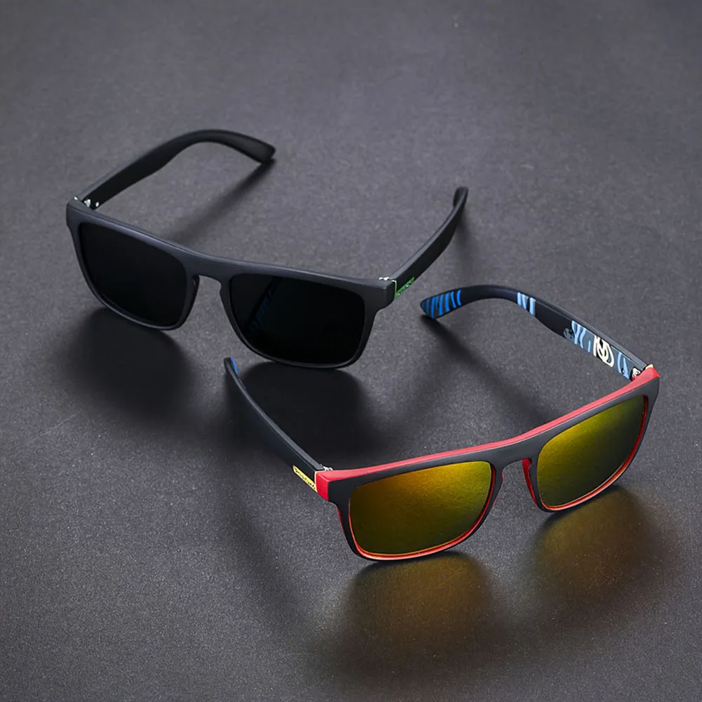 2er-Pack modische Sport-polarisierte Sonnenbrillen, UV-Schutz, personalisierte Brillen, quadratischer Rahmen, Metall, für Herren und Damen, UV400-Brillen – Detail 3