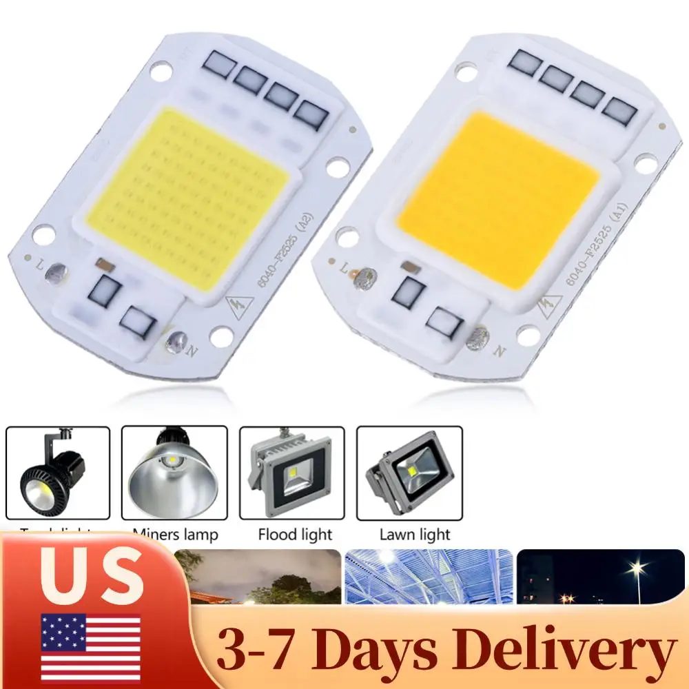 

Светодиодные COB-чипы 50 Вт, источник света AC 220 В для светодиодных ламп, прожекторов, диодных ламп, ламп-искателей, источников света