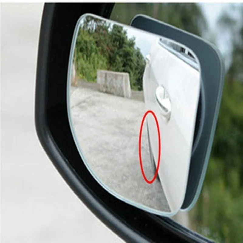 2pcs/set Adjustable HD Glass Convex Car Motorcycle Blind Spot Mirror for Parking Rear View Mirror - Image 4