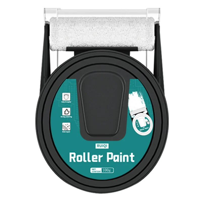 【ADORN】Water-Based Paint Roller Brush 2-In-1 For Wall Repairs, Indoor Painting Renovations& Stain Covers Small Size