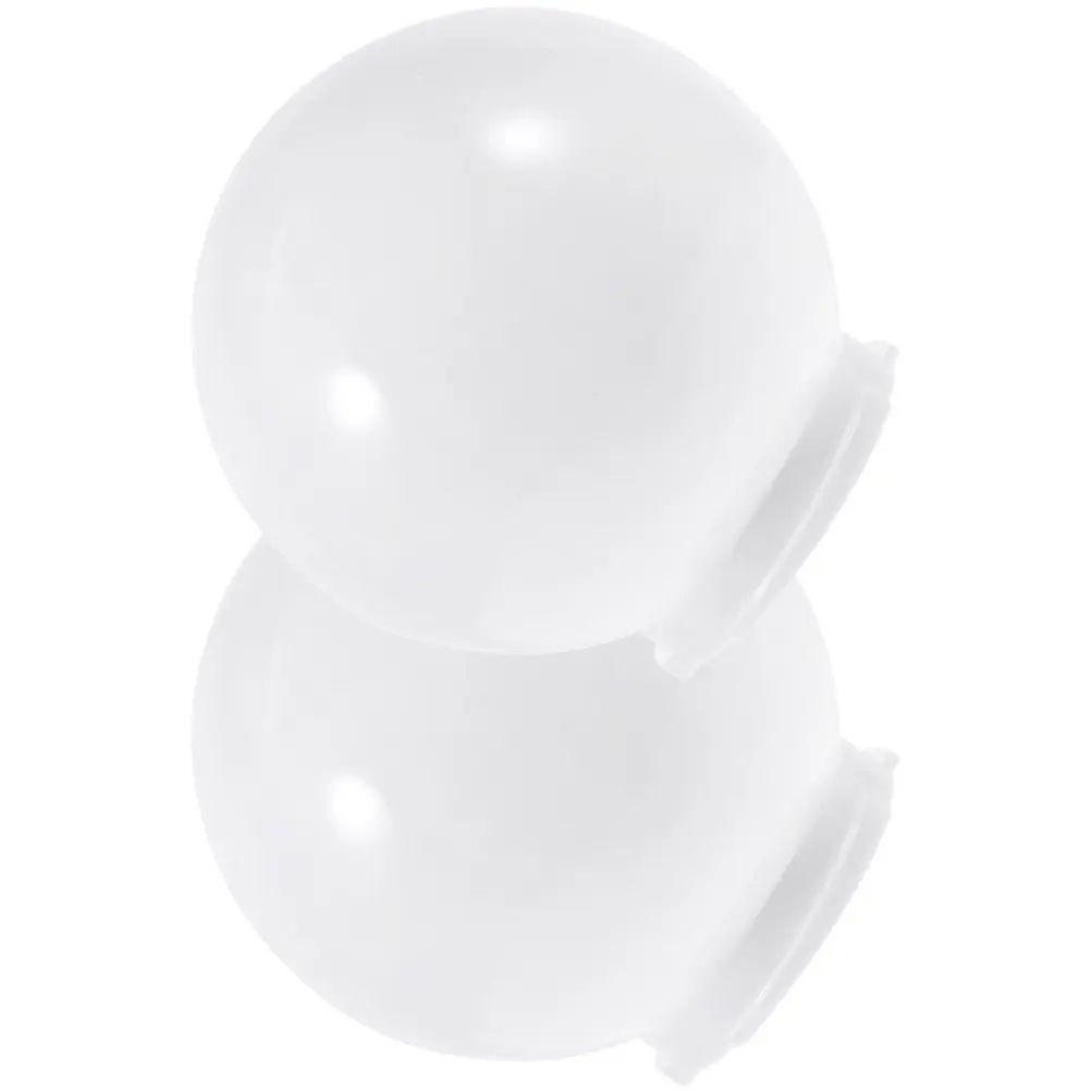 2Pcs Globe Lamp Shade Acrylic Light Cover for Porch Patio Street Lamp Wall Mount Post Light Fixture Replacement Decorative