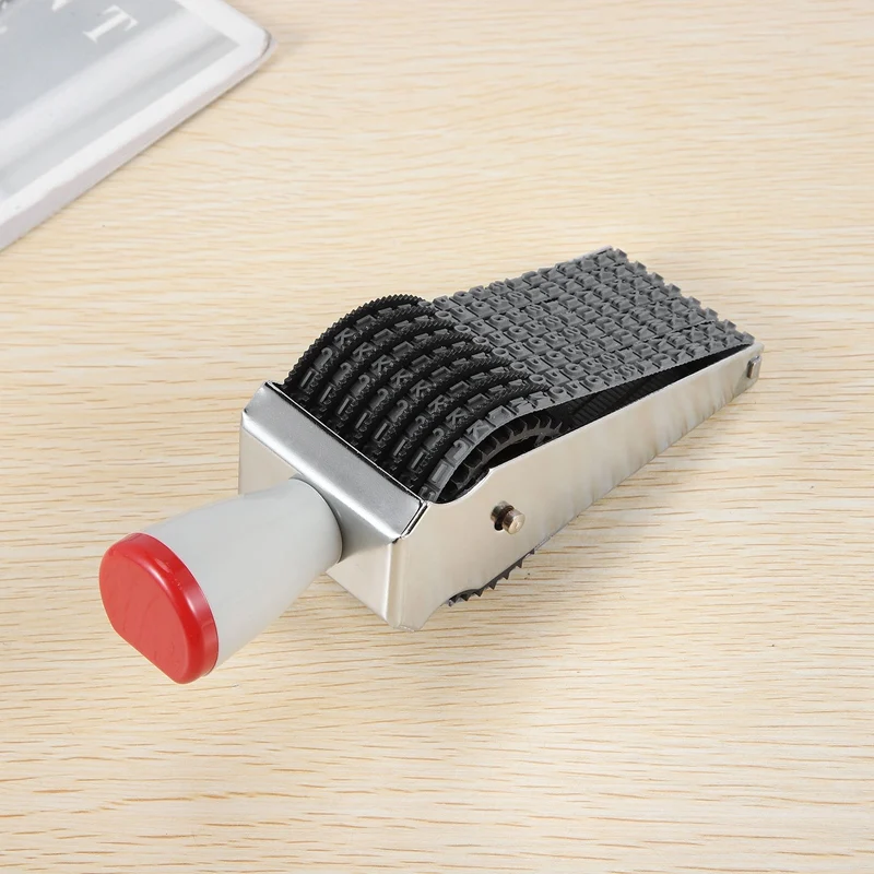 8 Digit Alphabet English Letter Number Rolling Rubber Stamp Emboss Diy Scrapbooking Roller School Home Decor