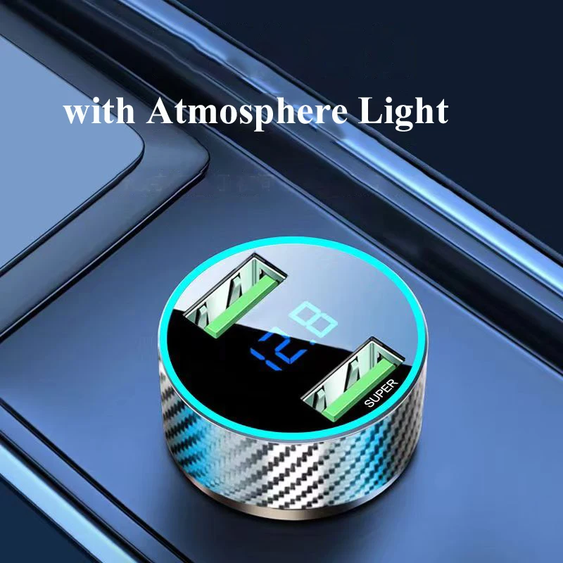 Ładowarka samochodowa USB o mocy 300 W. Super szybkie ładowanie 2 w 1 z monitorem napięcia do Samsung OPPO VIVO Huawei Oneplus iPhone iPad — zdjęcie produktu 5