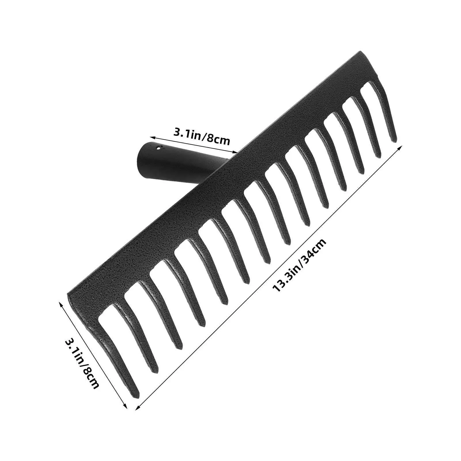 14-Teeth Garden Rake Tool Heavy Duty Metal Head for Garden Yard Cleaning Gardening Equipment Rake Tool Gardening Equipment