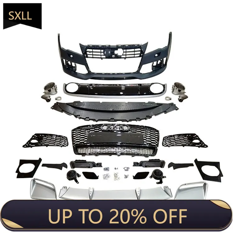 

SXLL A7 front grille bumper diffuser body kit upgraded to RS7 style body kit 2012-2015