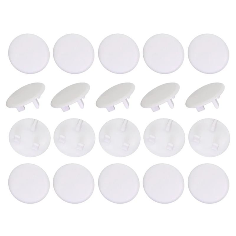 New 20pcs White UK Power Socket Electrical Baby Safety Guard for Protection Anti Ele