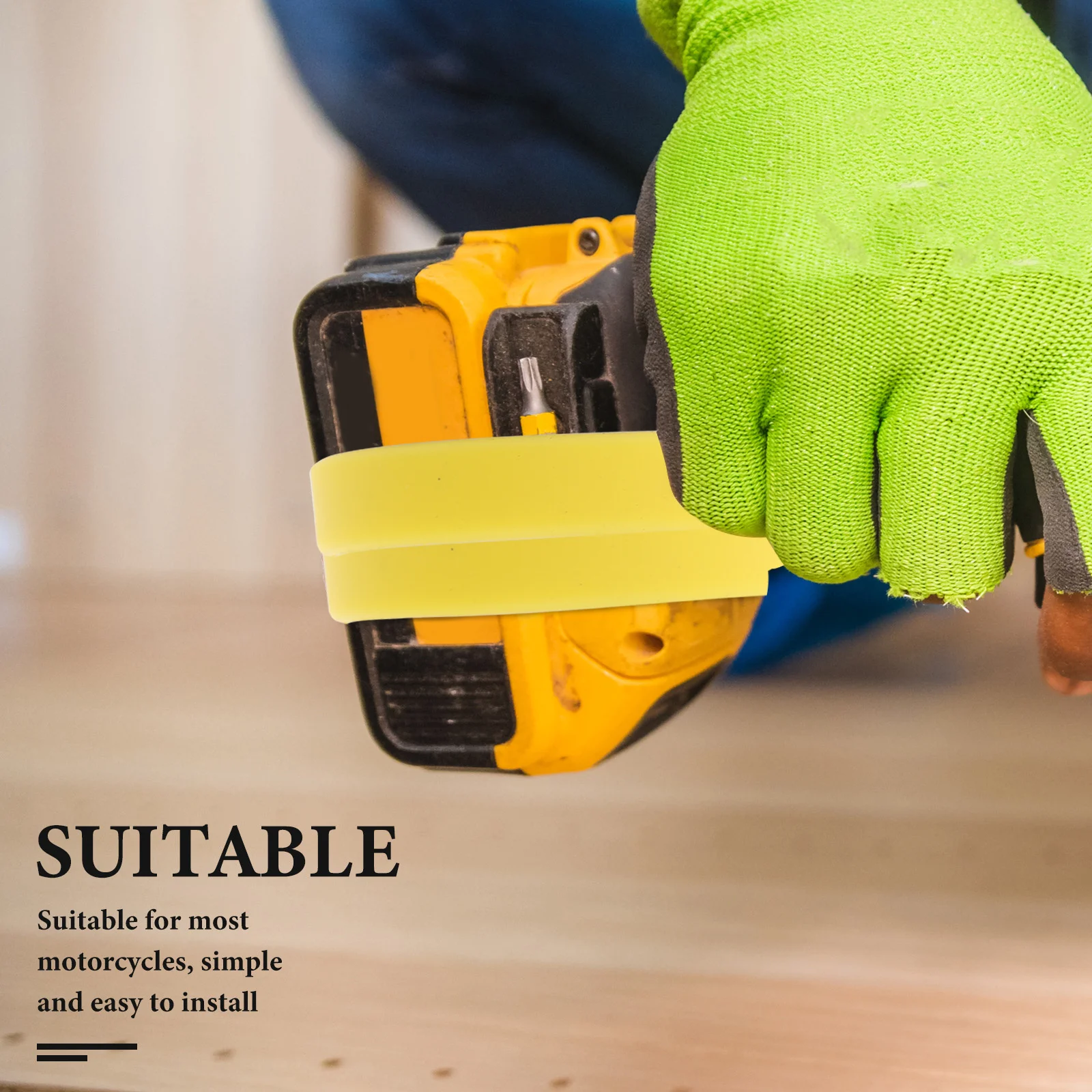 6 قطع من حزام المفتاح الكهربائي المتين المطاطي المرن المضاد للخياطة لأداة التثبيت العالمية