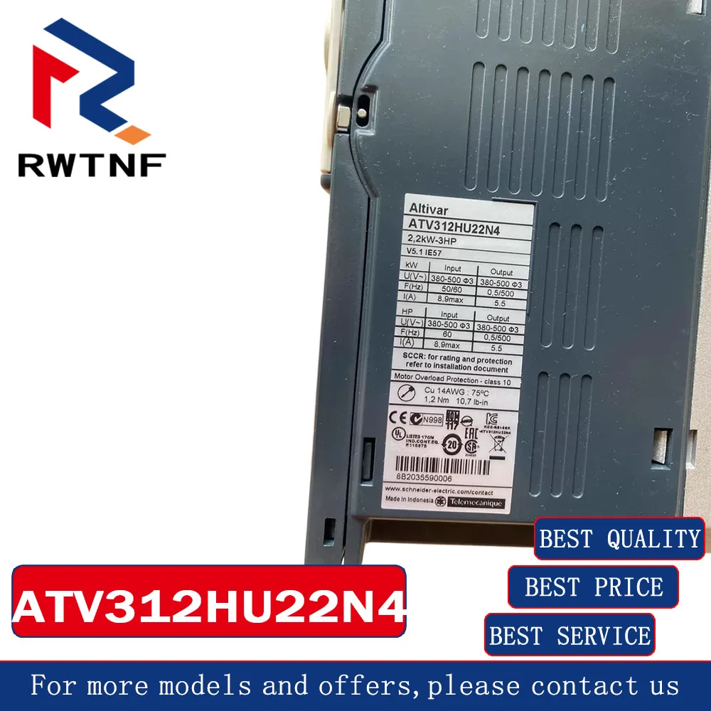 Brand New Genuine ATV312HU22N4 Schneider New variable frequency drive ATV320U22N4C,100% original warehouse stock