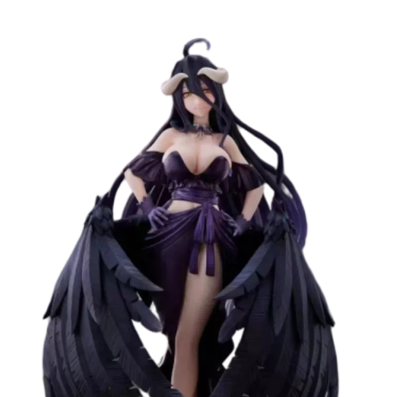 Echte Overlord Anime Figuur Albedo Zwarte Jurk Rok Actiefiguurspeelgoed Voor Kinderen Cadeau Verzamelmodel Ornamenten In Voorraad