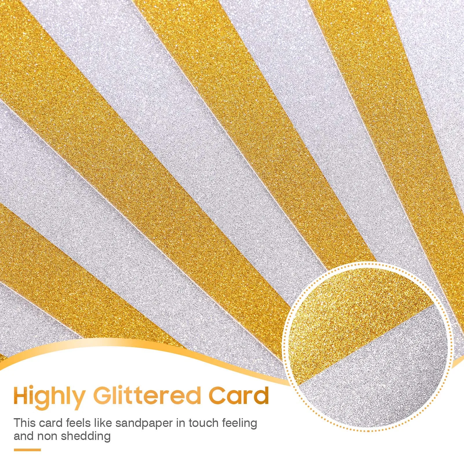 10pcs Colored Glitter Paper Durable Finish For Projects Craft Supplies Shiny Cardstock Sheets Sparkly Material Crafts