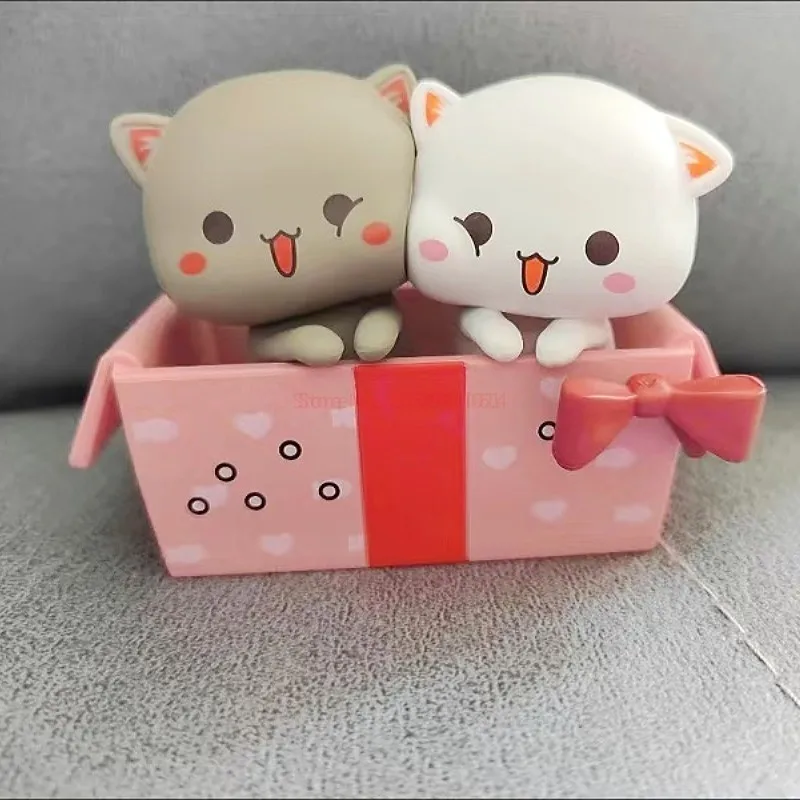 Kawaii Mitao Cat 2 Season Lucky Cat Cheap Cute Cat Blind Box Toys Surprise Figure Cartoon Model Doll Home Birthday Toy Gift