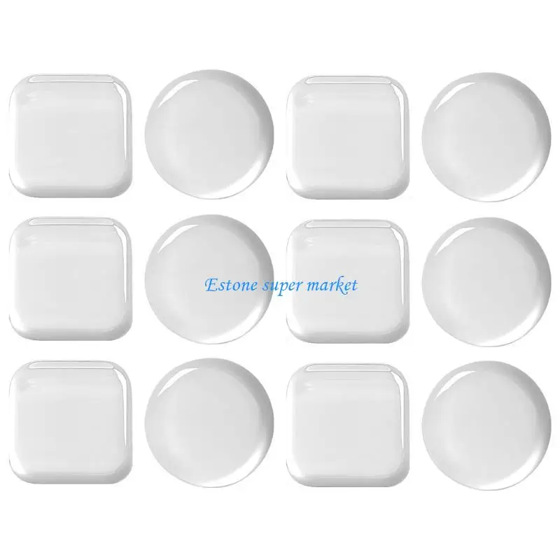 090B 2 مجموعة سدادات حماية لاصقة لمقبض الباب الشفاف #5