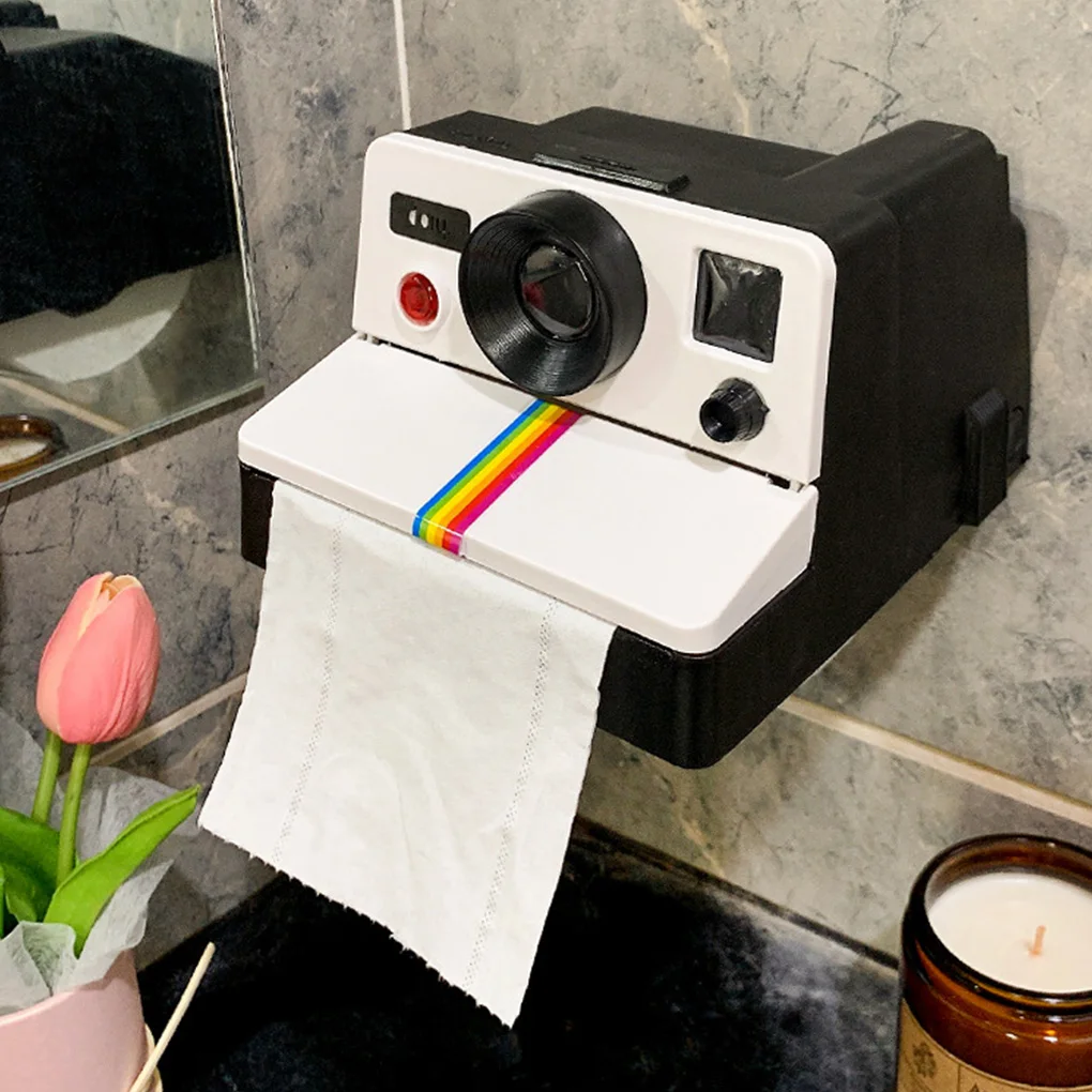 Retro Film Camera Shape Creative Tissue Box Holder
