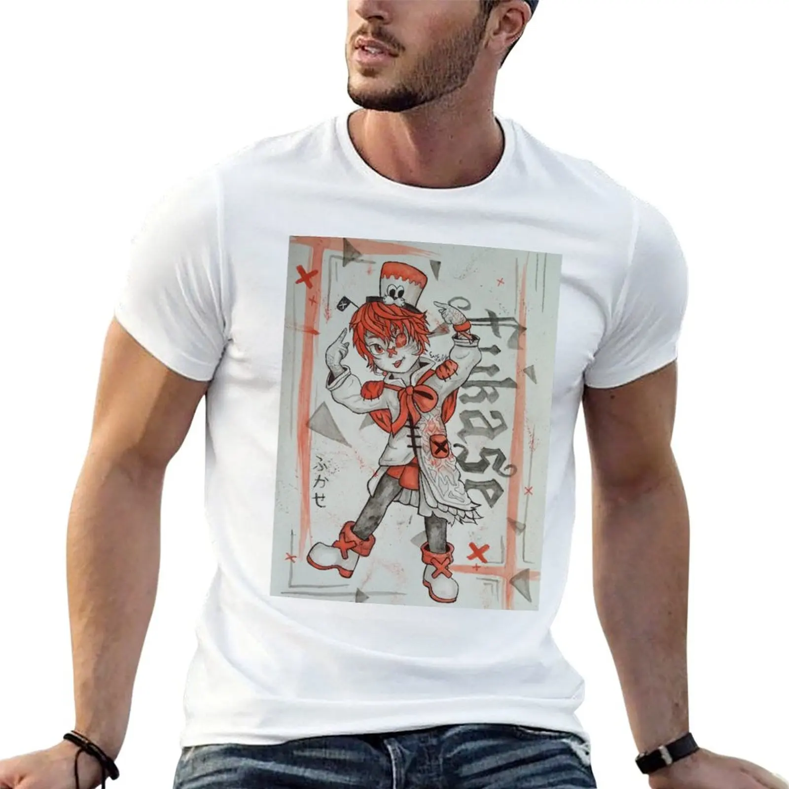 vocaloid-フカセ-tシャツ面白い-t-シャツ男性男性-t-シャツデザイナーアニメ-t-シャツ男性用-t-シャツ