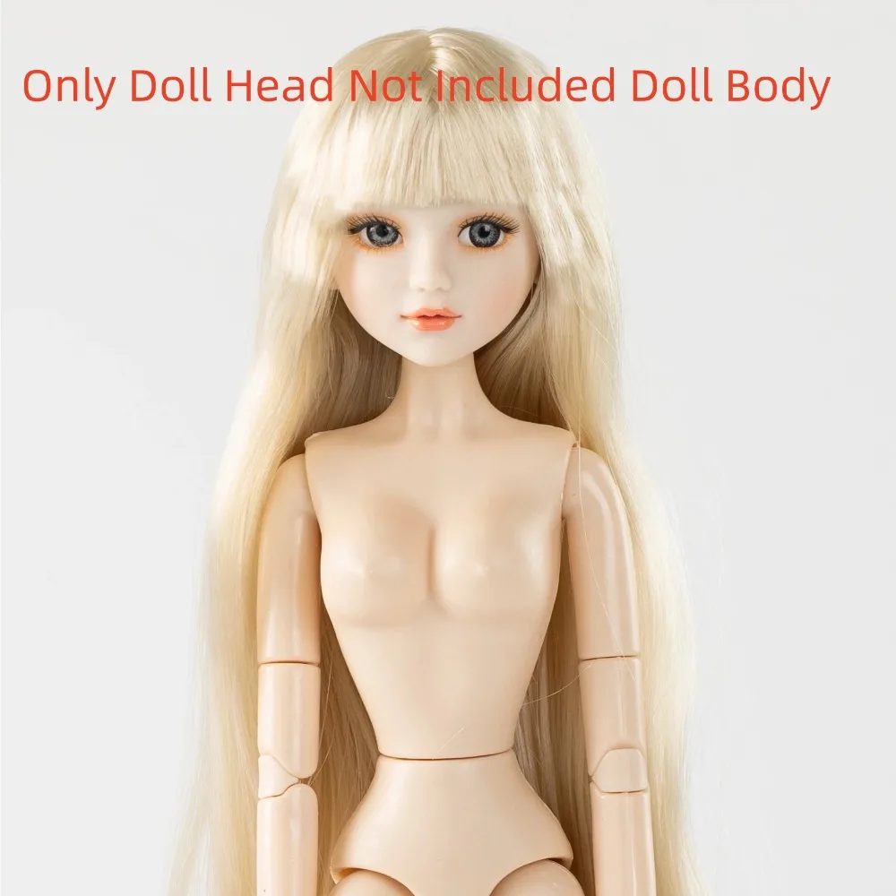 Humanoid 3D Glass Eye Supermodel Body Joint Movable Coloured Hair Make-up Head Colourful Smiling Lip Body Dress Up