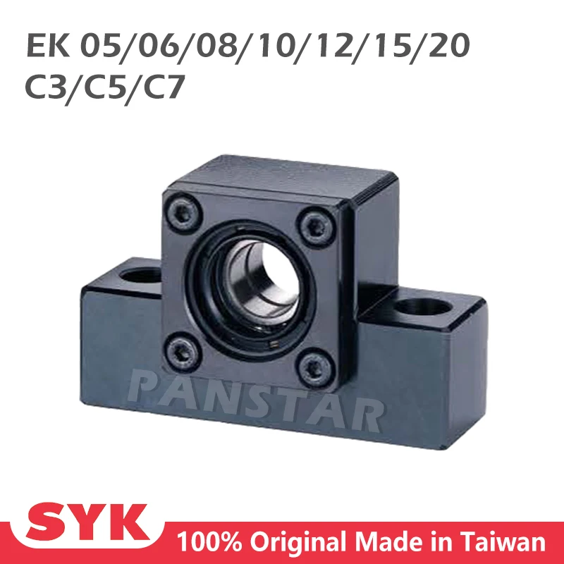 

SYK EK05 EK06 EK08 EK10 EK12 EK15 EK20 Support Unit Professional C3 C5 C7 for Ball Screw TBI HIWIN Ground Premium EKEF CNC