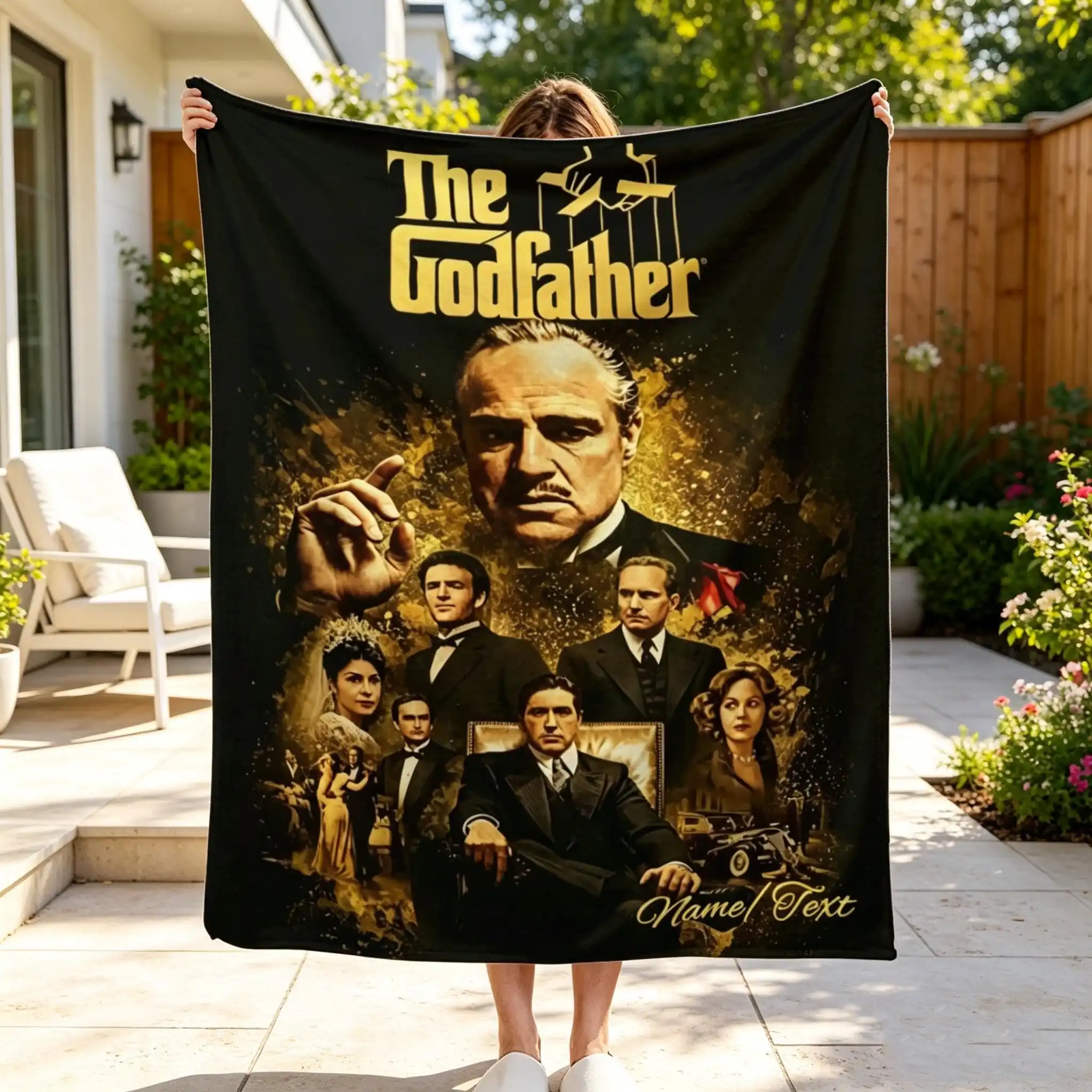 The G-Godfather Blanket Home and Decoration Bed Blankets for Winter Throw Sofa Throws School Knee Halloween Linens Anime Towel