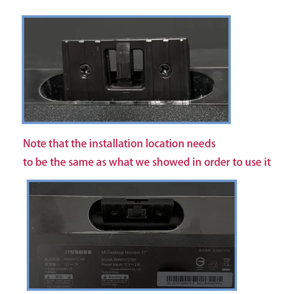 Adaptador VESA para soporte de montaje xiaomi rmmnt27nf Mi Monitor de escritorio 27 "75x75 y 100x100 soportes de brazos y soportes de pared 27 pulgadas