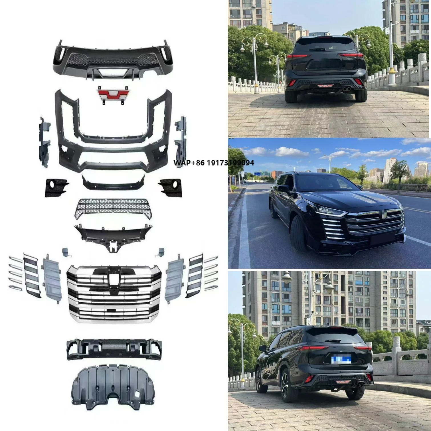 

Car Accessories Body Kit for Highlander /Crown Kluger 2021+ Upgrade to LC 300