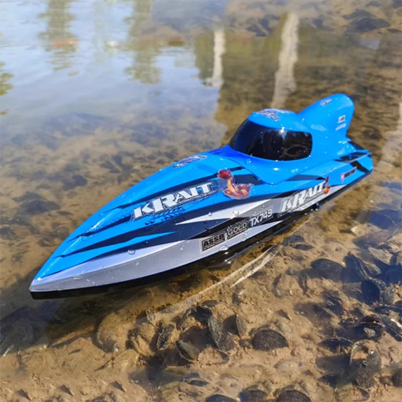 RC Speedboat Brushless Motor Full Proportion High-speed Turbojet Boat Model Competition Water Toy Model Boy Gift