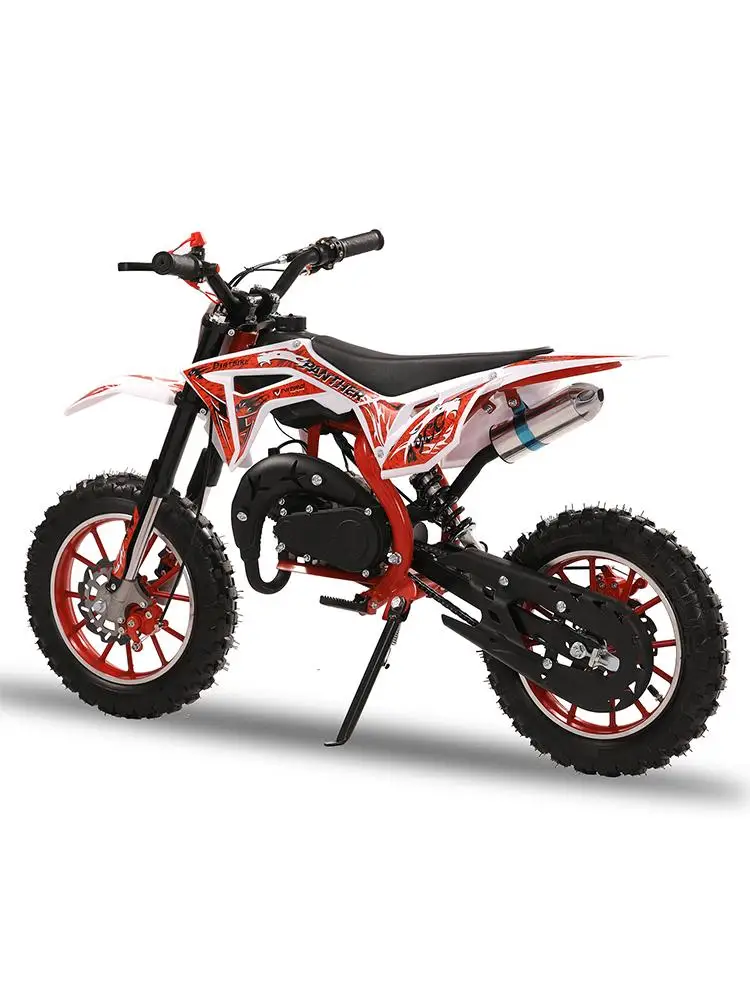AliExpress NONE 49cc 2-Stroke Kids Dirt Bike, Gas Power Motocross, Off Road Mini Motorcycle, Pocket Motorbike with Front Rear Disc Brakes(Red)