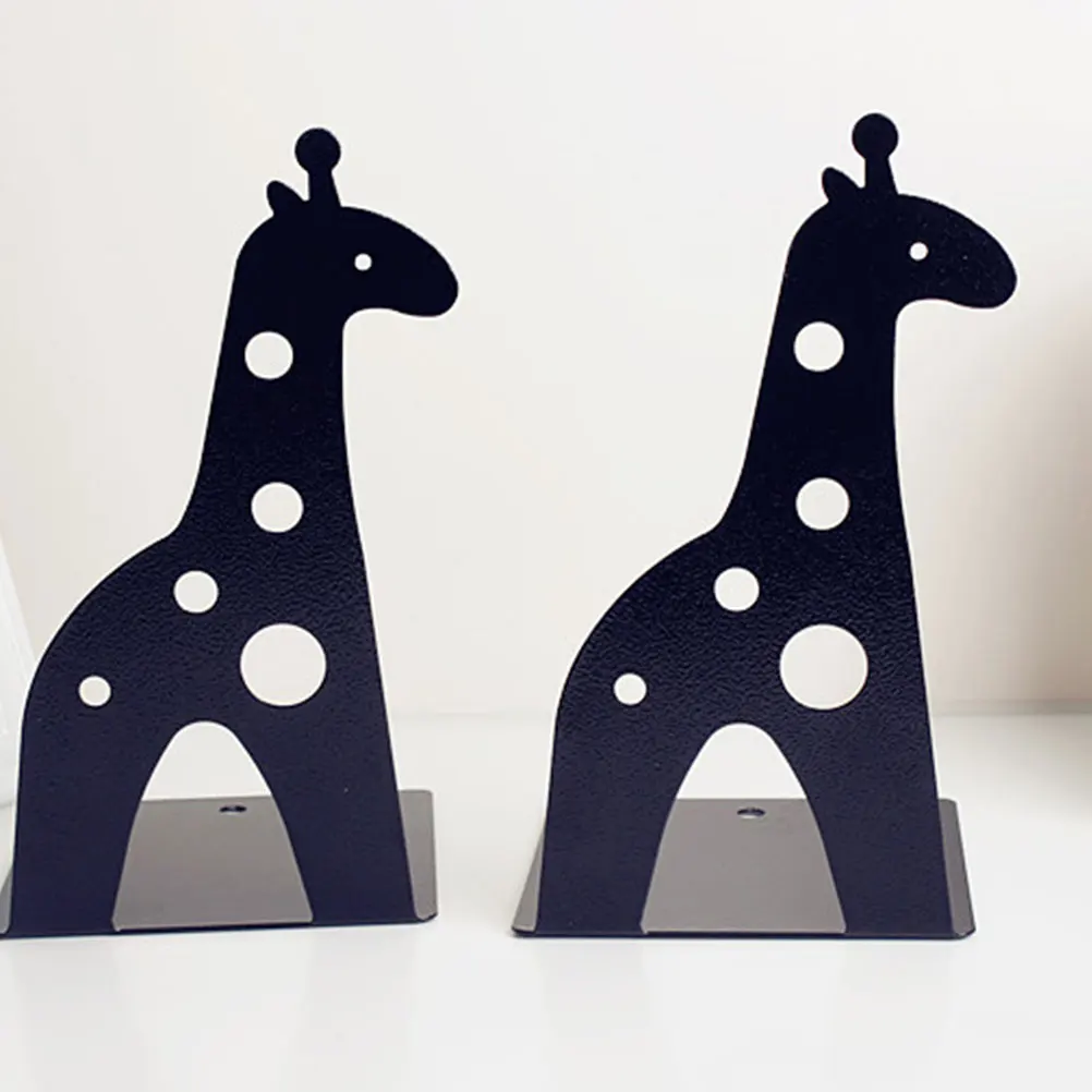 

2 Pcs Giraffe Book Stand Animal Bookend Stopper Organizer ing Bookends Home Office