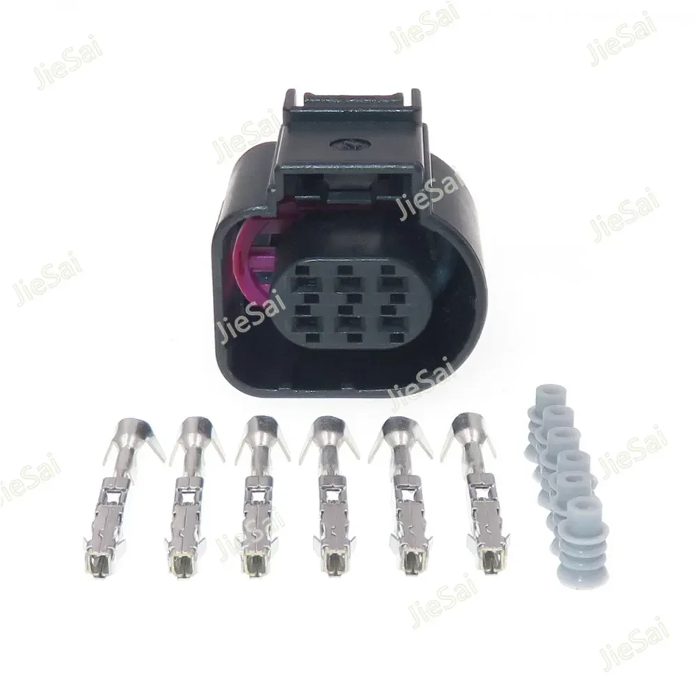 Auto Temp Sensor Plug 6 Pin 4H0 973 713 4H0973713 Deflation Connector LSU 4.9 Throttle Valve Control Element