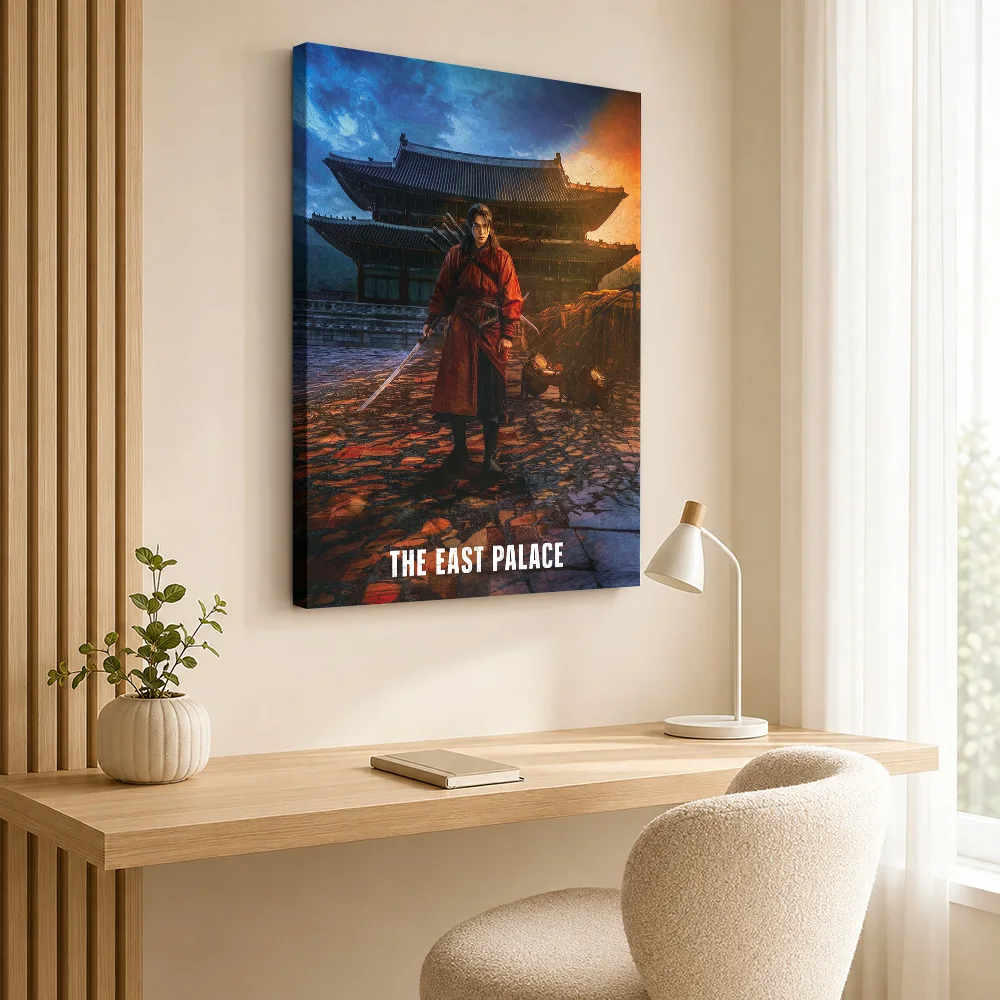 The East Palace Warrior Canvas Print Poster Personalized Modern Aesthetic Wall Art for Living Room Bedroom Decor Ready to Hang