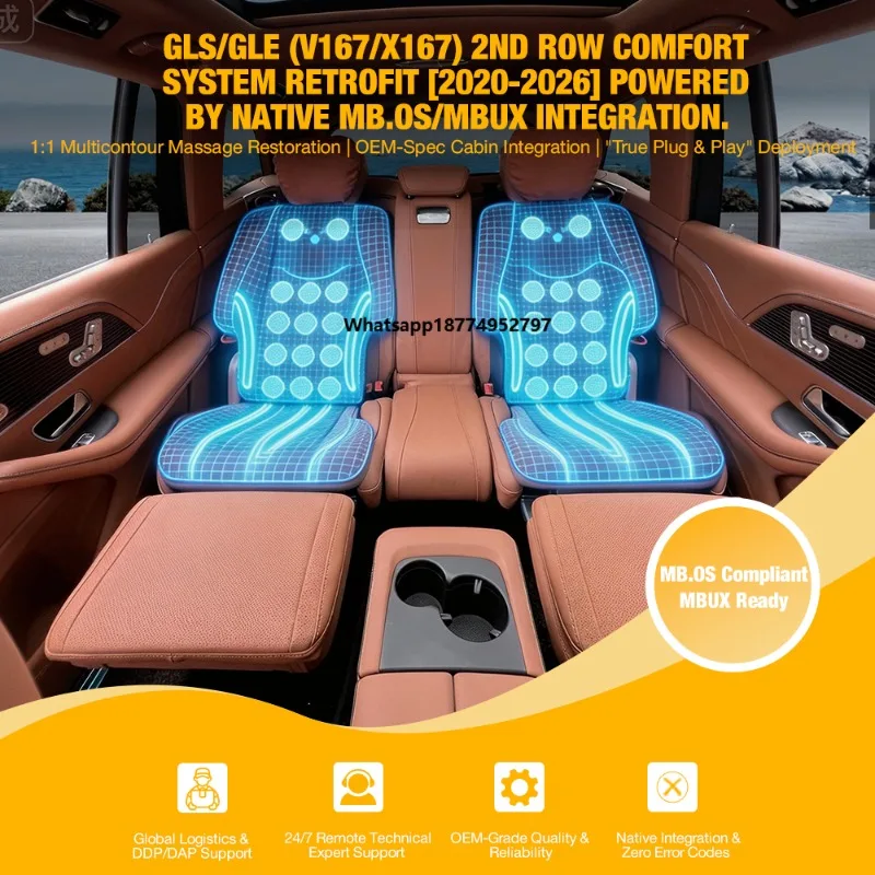 Row Luxury Comfort Seats with Multi-Level Adjustment Dynamic and Massage Function Ultimate Business Experience