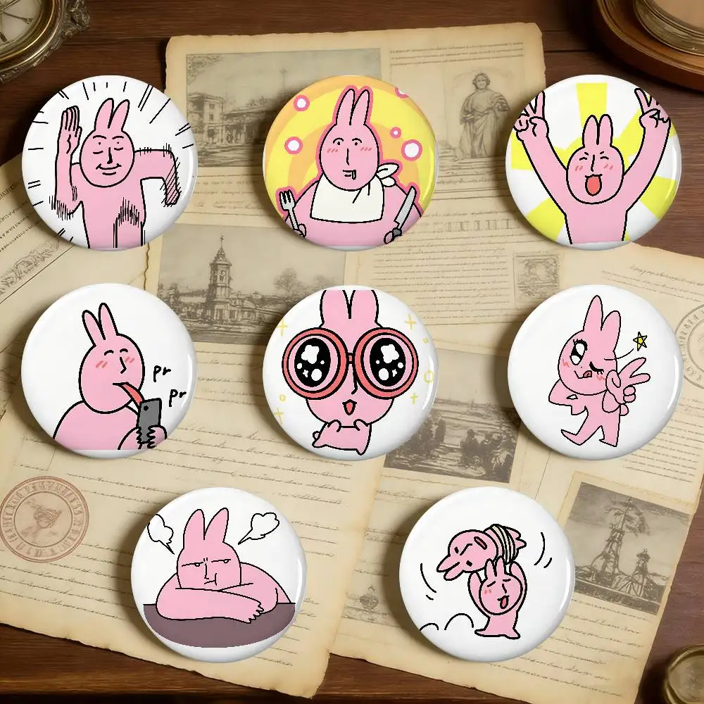 Funny Animations Memes Badges Peripheral Lapel Pins Tinplate Round Brooch For Shoulder Bag Accessories Souvenir Gifts
