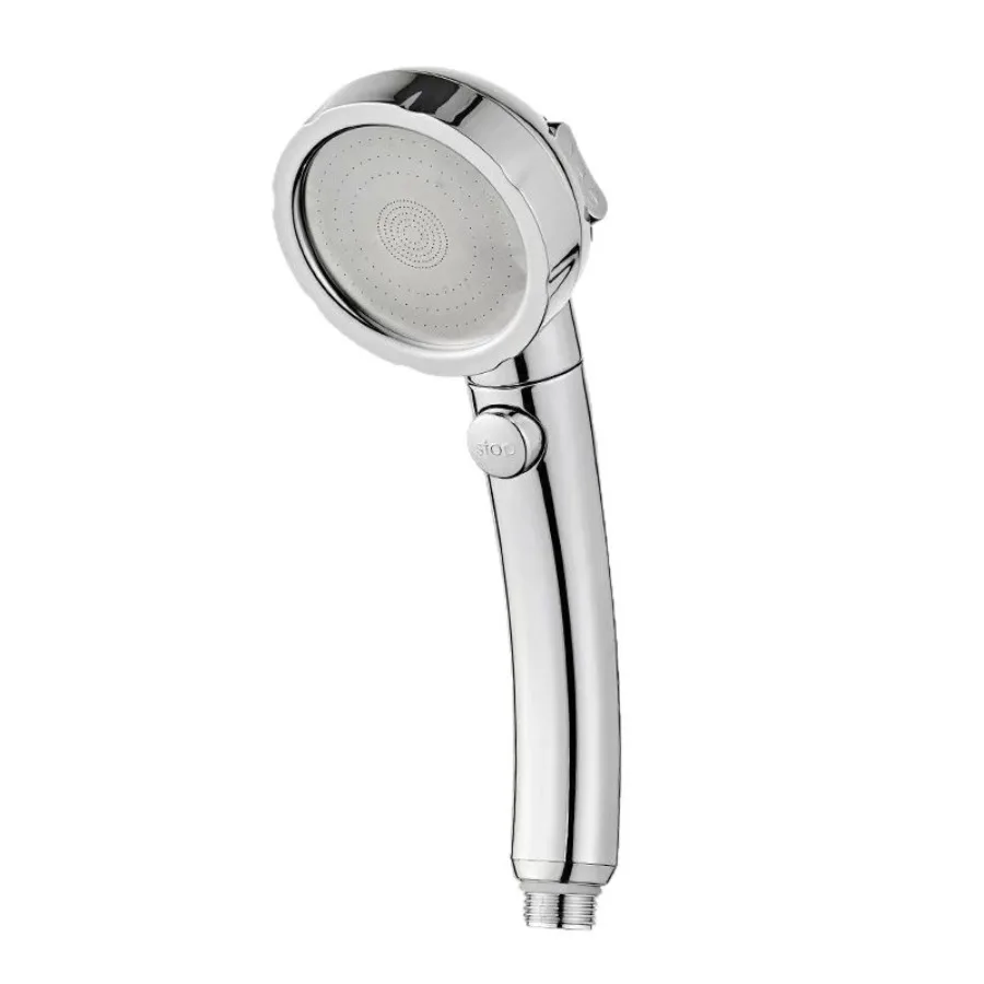 Adjustable handheld shower head with 3 spray modes and on/off pause function for water-saving shower nozzles image 6
