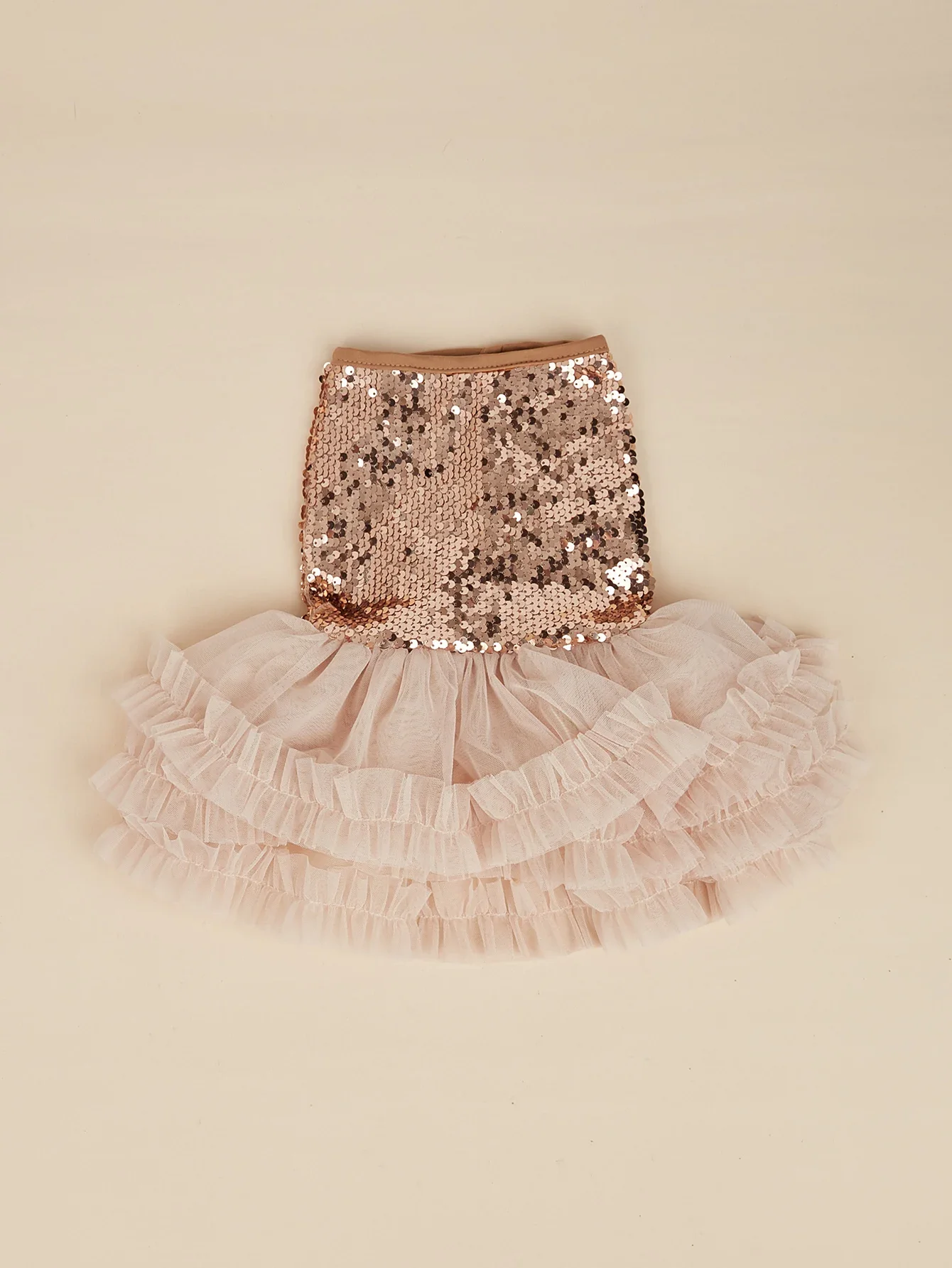 Dog Dress Girl Dog Sleeveless Clothes Sequin Pet Apparel Doggie Tutu with Tulle Cat Clothing Puppy Dresses Doggy Costume