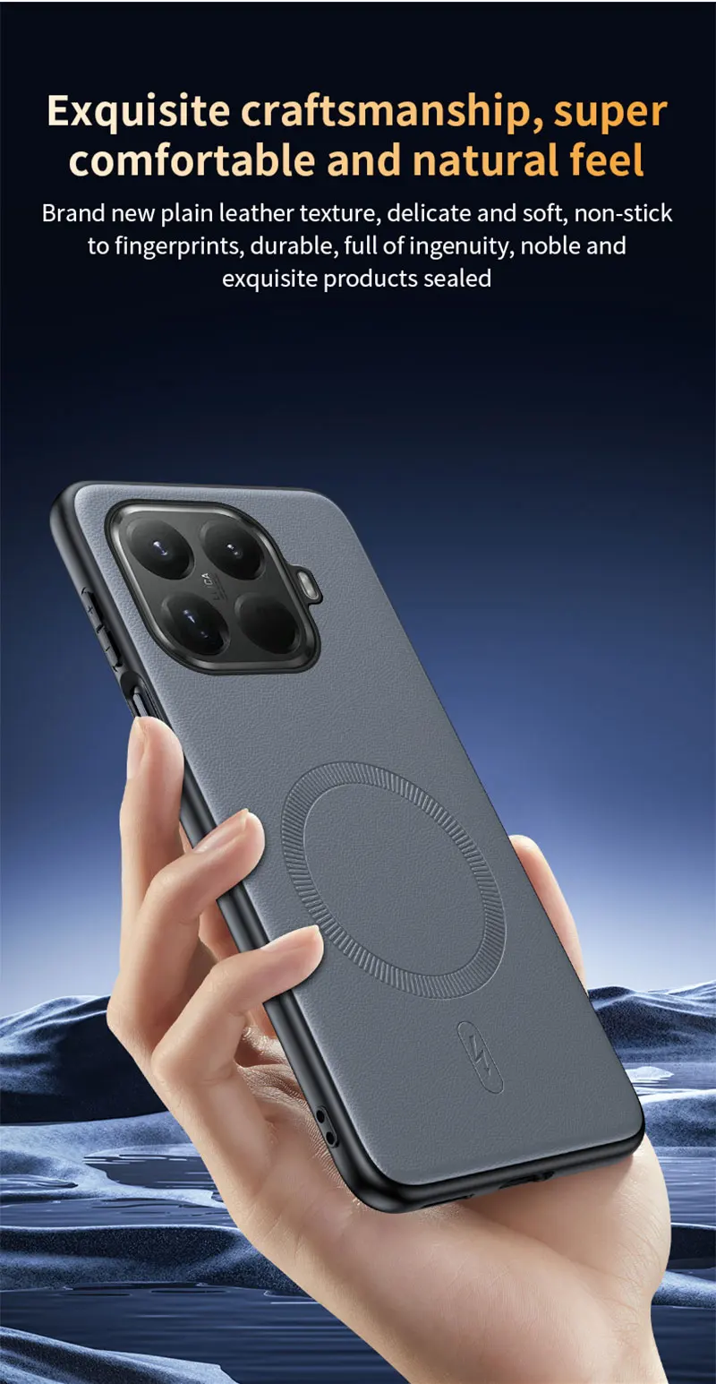 Für Xiaomi 15T Pro Hülle Magnetische Leder-Schutzhülle Für Xiaomi 15T Pro Anti-Fingerabdruck Rutschfest PC+TPU – Detail 14