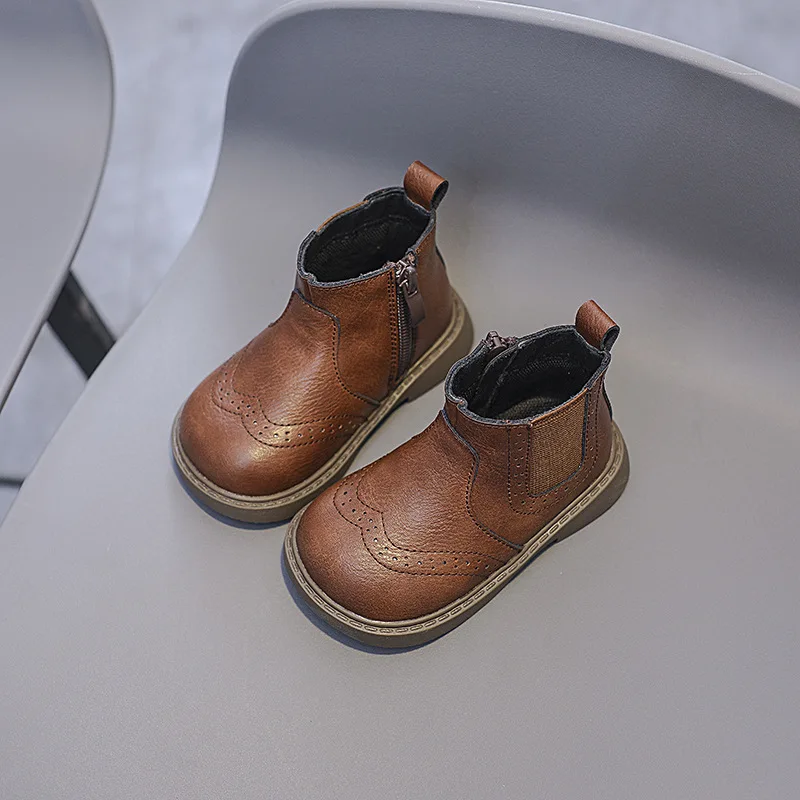 מגפי רטרו מעור דמוי