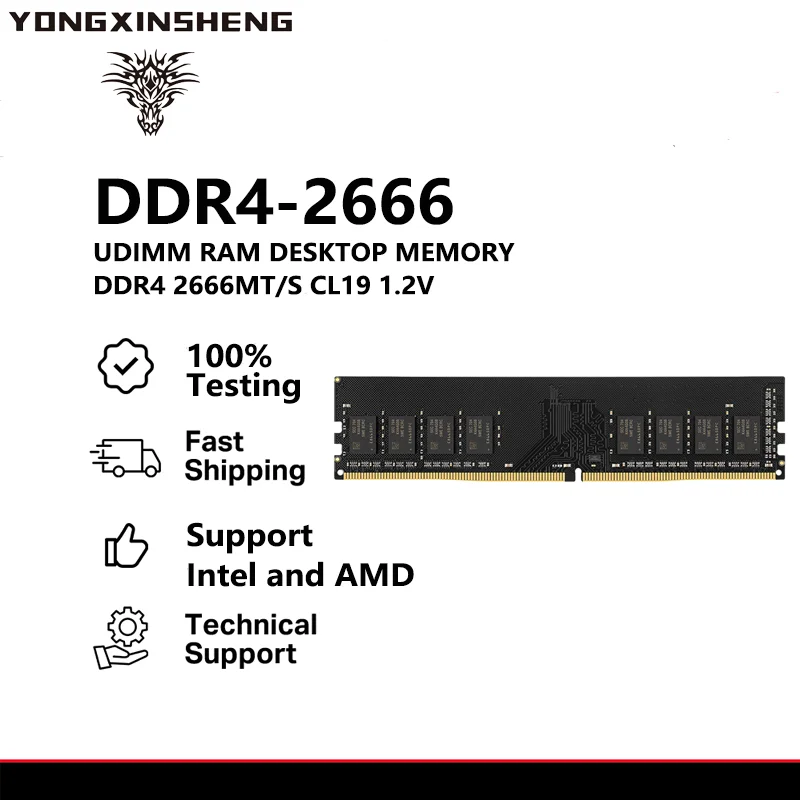 10 pcs set 4GB 8GB 16GB DDR4 RAM 2400MHZ 288 PIN Intel and AMD